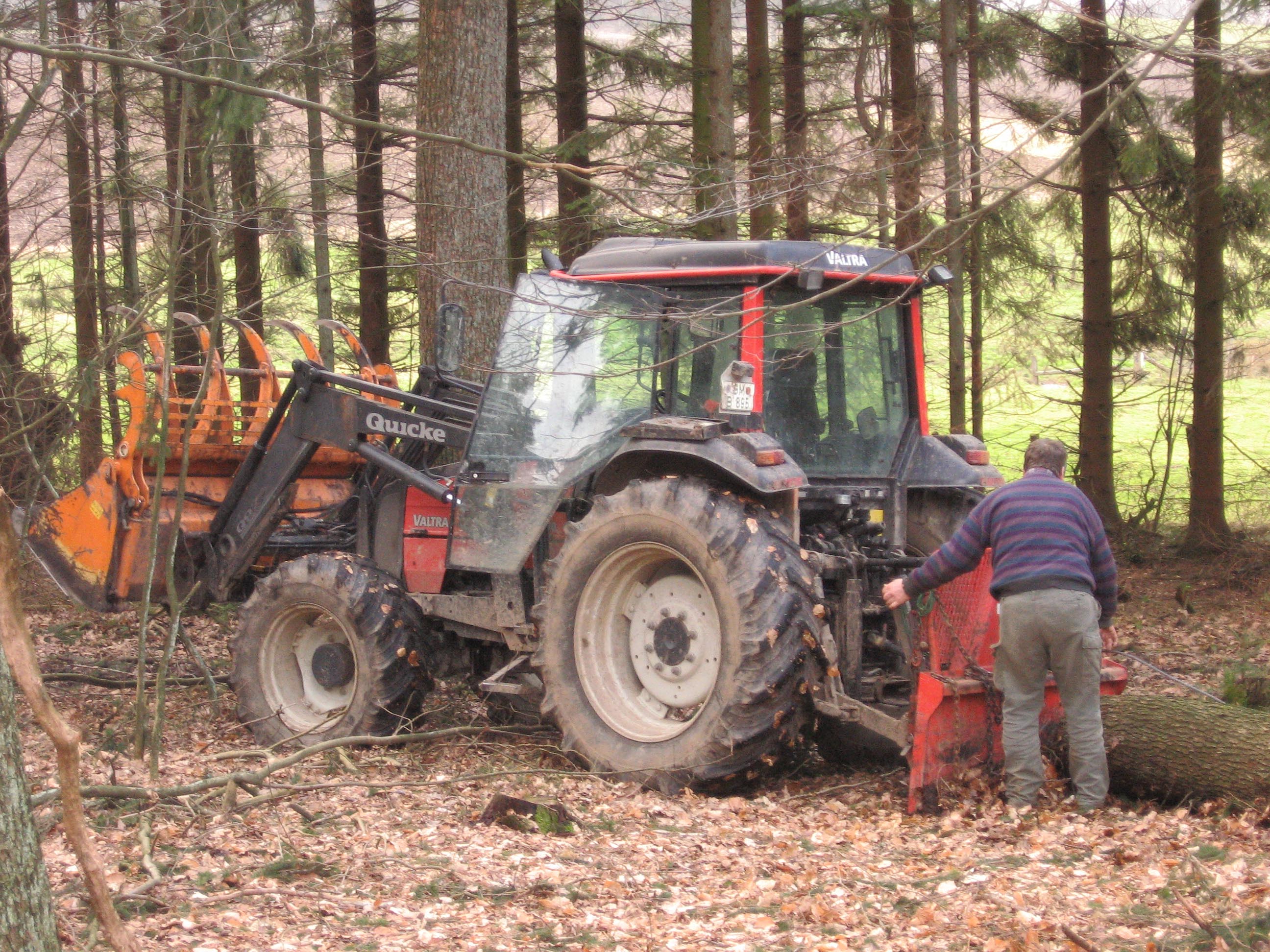 Arbeiten mit der Winde